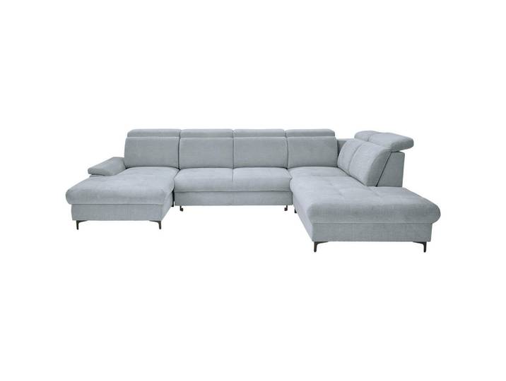 Stylife Wohnlandschaft, Grau, Metall, 5-Sitzer, U-Form, 364x270 cm, Typenauswahl, Bettkasten erhältlich, Stoffauswahl, Bettfunktion erhältlich, Wohnzimmer, Sofas & Couches, Wohnlandschaften, Wohnlandschaft U-Form
