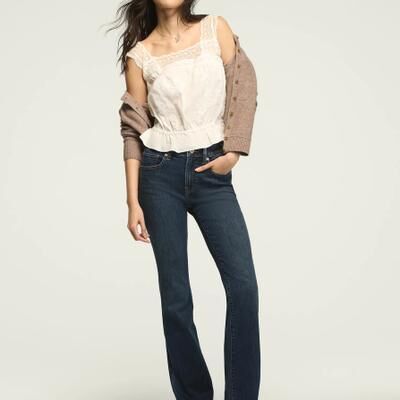 Lucky Brand High Rise Curvy Boot - Women's Pants Denim Bootcut Jeans in Skyscrapers, Size 24 x 30