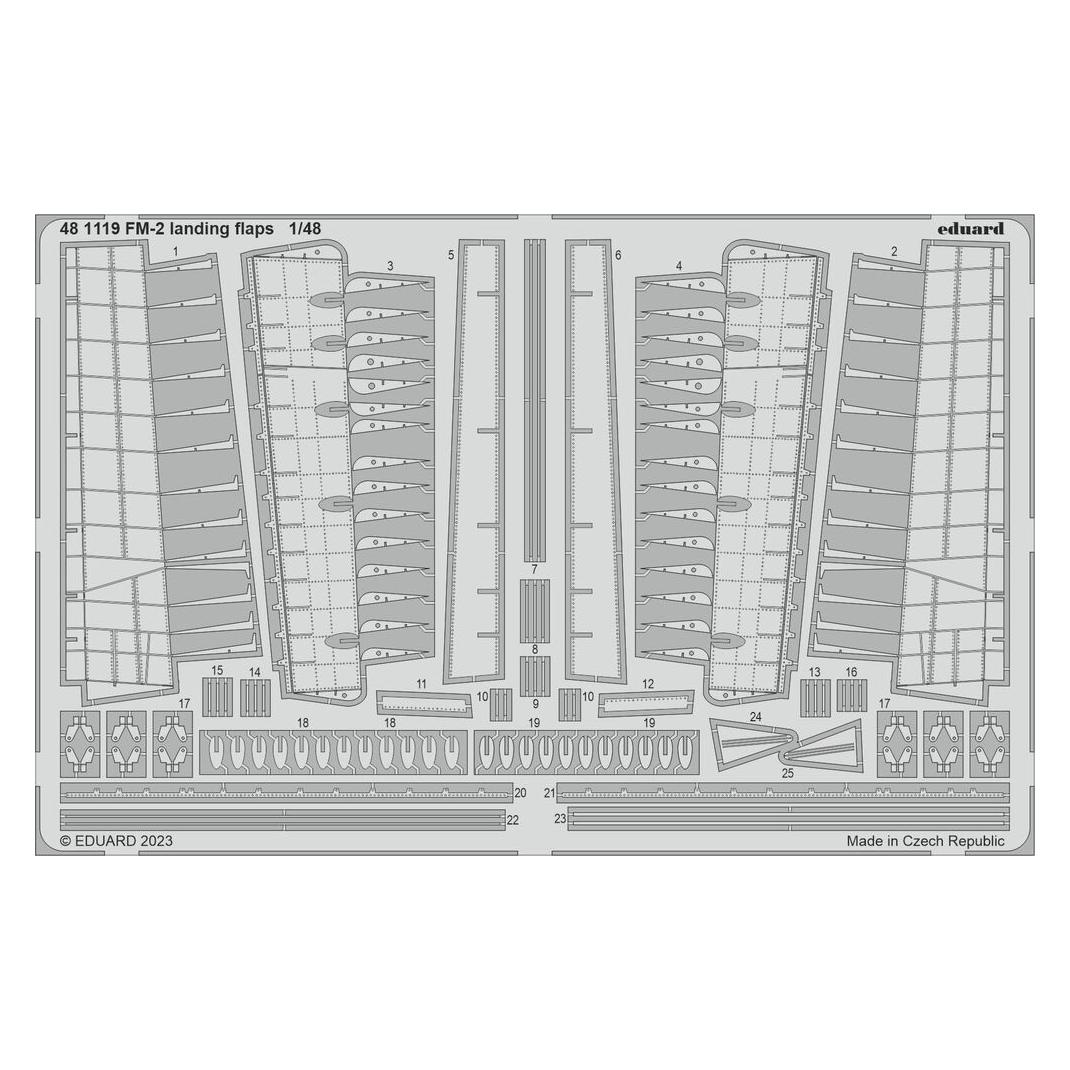 Eduard FM-2 landing flaps 1/48 (481119)