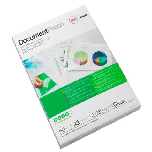 GBC 50 Laminierfolien glänzend für A3 250 micron