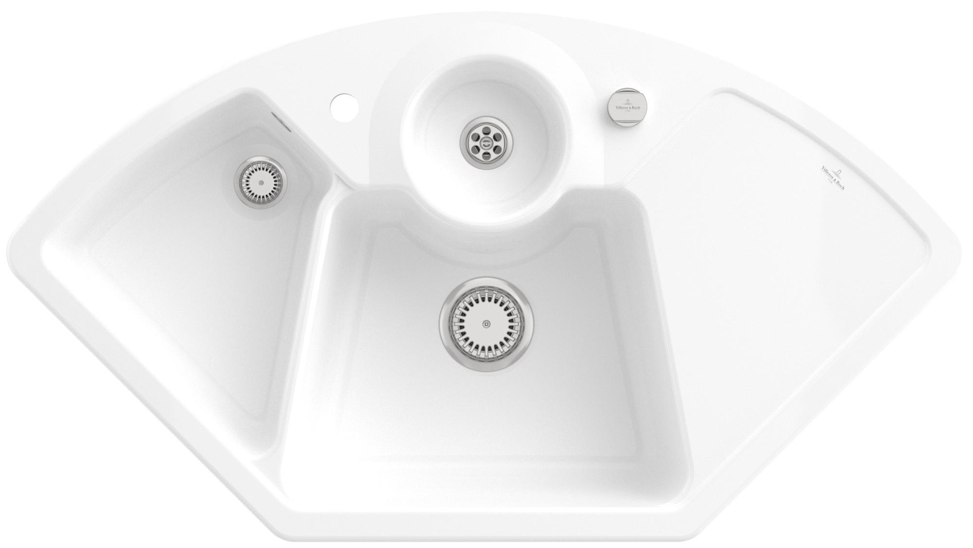 Villeroy & Boch Keramikspüle 670802R1, Solo Eck Eckspüle - inkl.