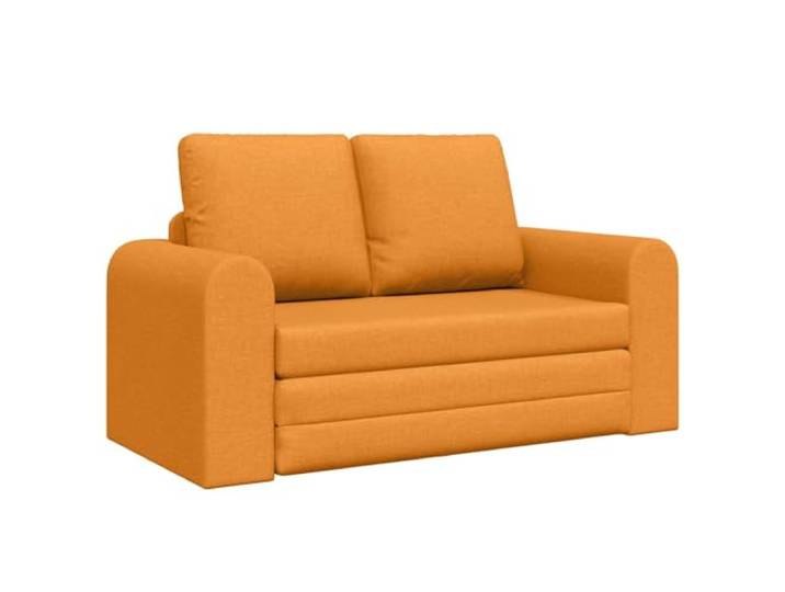 KUTYWEXFM Bodenschlafsofa Dunkelgelb 148cm Klappsofa Schlafsofa Flexibles Schlafsofa in Dunkelgelb für Wohnzimmer und Gästeräume. Mit verstellbarer Funktion und Metallgestell.