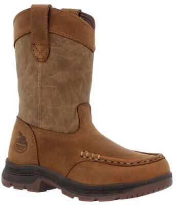 Georgia Boot Athens Superlyte Youth - 3.5 Youth Brown Boot Medium
