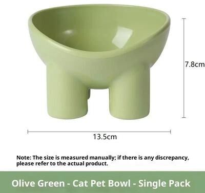 Uplift Essentials Modern Orthopedic Elevated Pet Feeder green