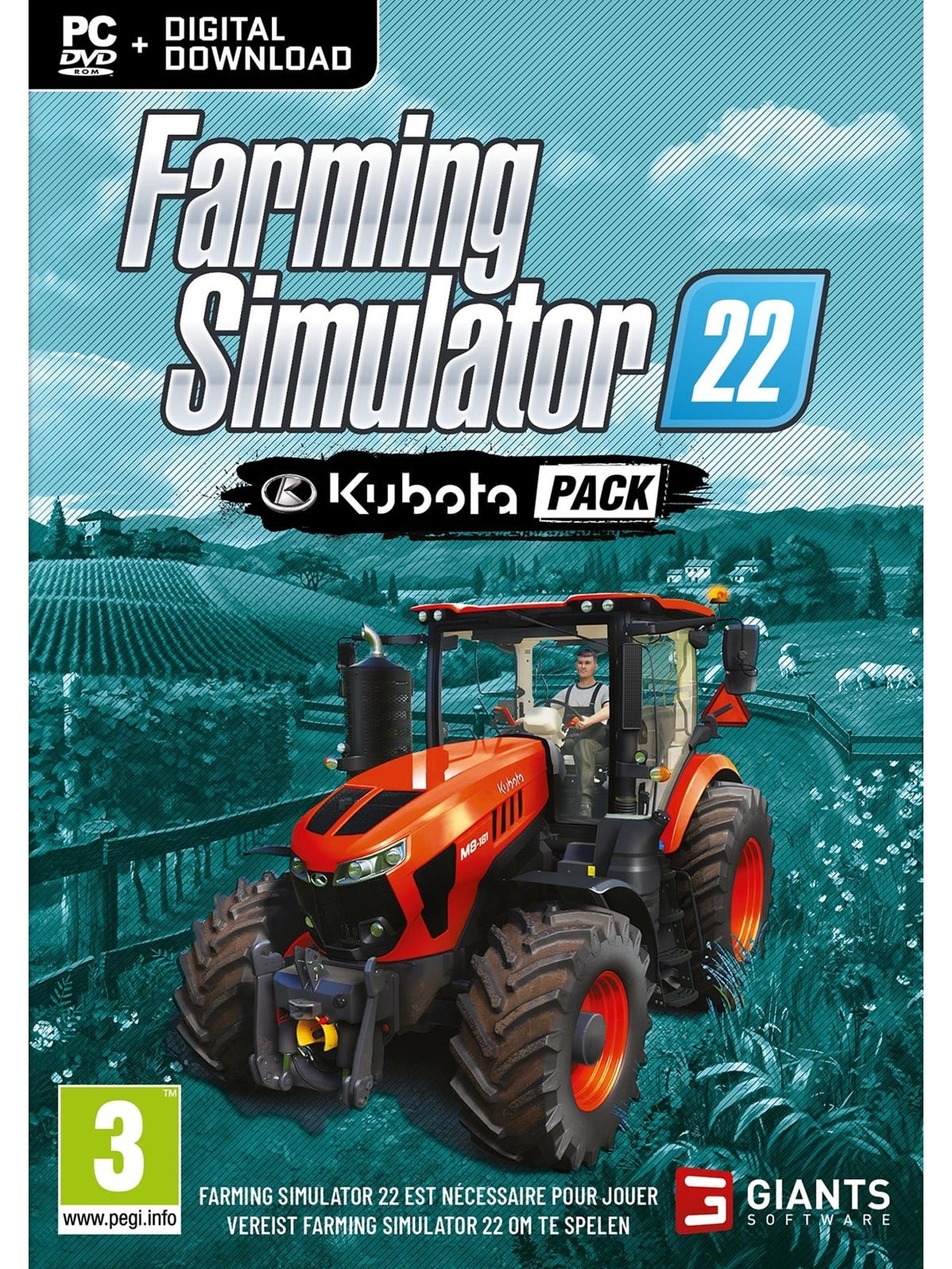 Farming Simulator 22 - KUBOTA Expansion Pack - Windows - Simulator - PEGI 3
