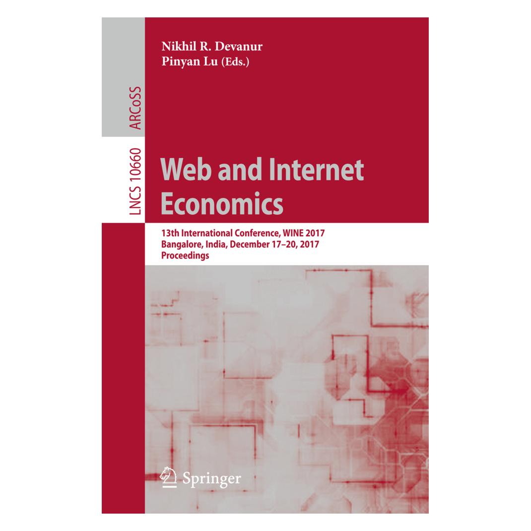 Springer Web and Internet Economics (Englisch, Softcover, Nikhil R. Devanur, Pinyan Lu) (55960904)