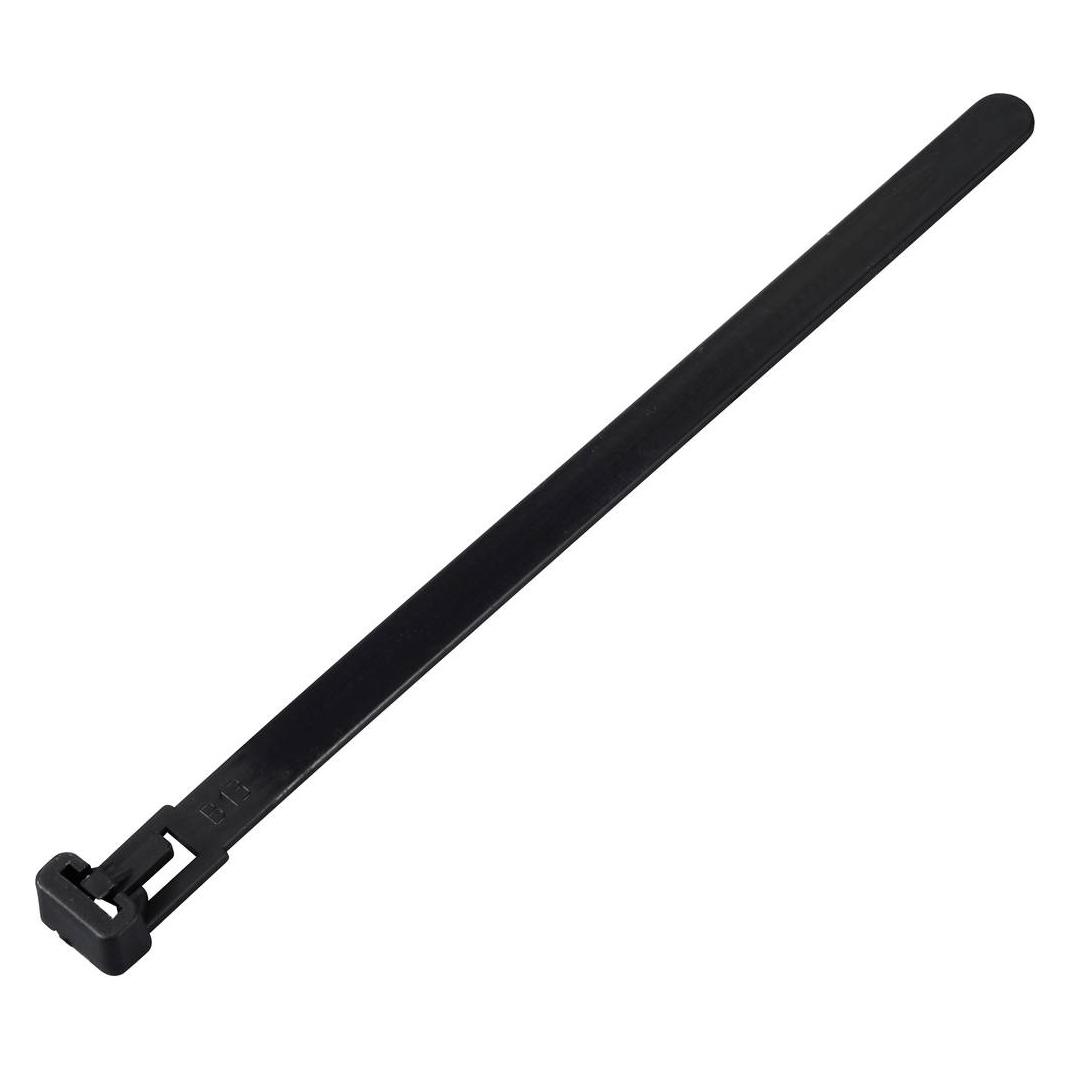 Tru Components TC-13340648 TC-RT-150-7.6-B Kabelbinder 150 mm 7.6 mm Schwarz Lös (Klettkabelbinder, 150 mm, 100 Stk.) (TC-13340648)