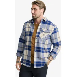 Nevada Flannel Shirt Herren Dark Blue/Oatmeal, Größe:M - Herren > Oberteile > Hemden - Blau
