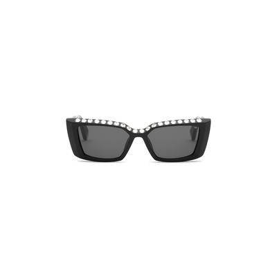Sonnenbrille PHILIPP PLEIN "Verziert", Mädchen, schwarz (0202, schwarz, schwarz), Sonnenbrillen Sonnenbrille