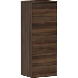 hansgrohe Xelu Q Halbhochschrank, 400x350, eine Tür, Türanschlag links, 2 Glasfachböden, 54130670, Farbe: Möbel Nussbaum Dunkel/Griff Mattschwarz