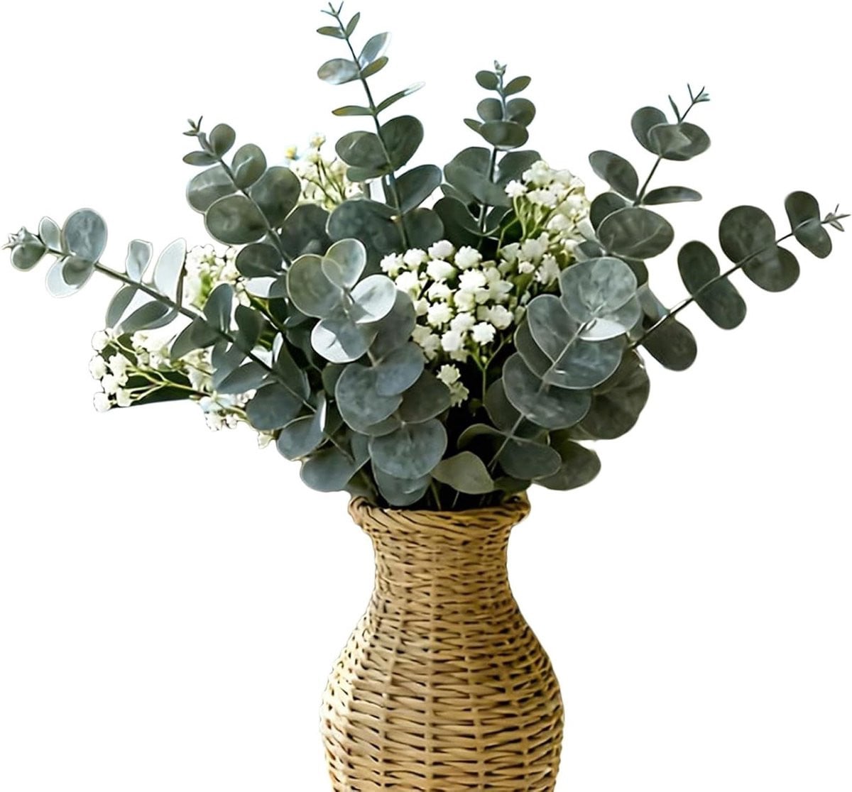 Kunst Eucalyptus Takken Groen - Decoratieve Nep Bloemen - 33,4 cm