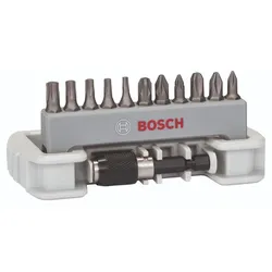 Bosch Extra Hard Kompaktes Schrauberbit mit Bithalter, 11‐teiliges Set - 2607017578