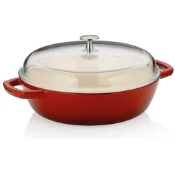 Kela Bauernpfanne Calido, Pfanne + Kochtopf, Rot, Beige