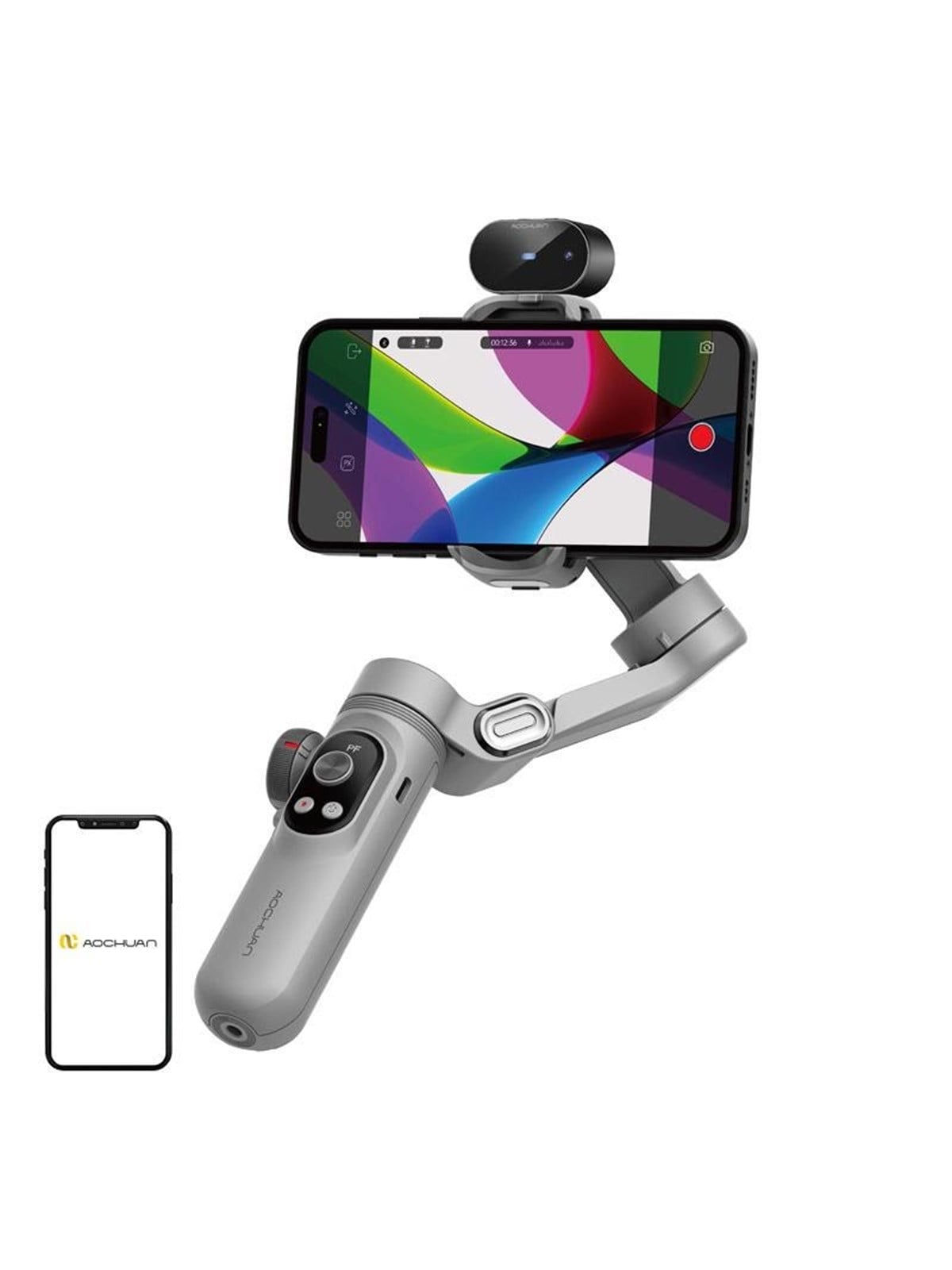AOCHUAN X Pro Gimbal with AI Sensors (Grey)