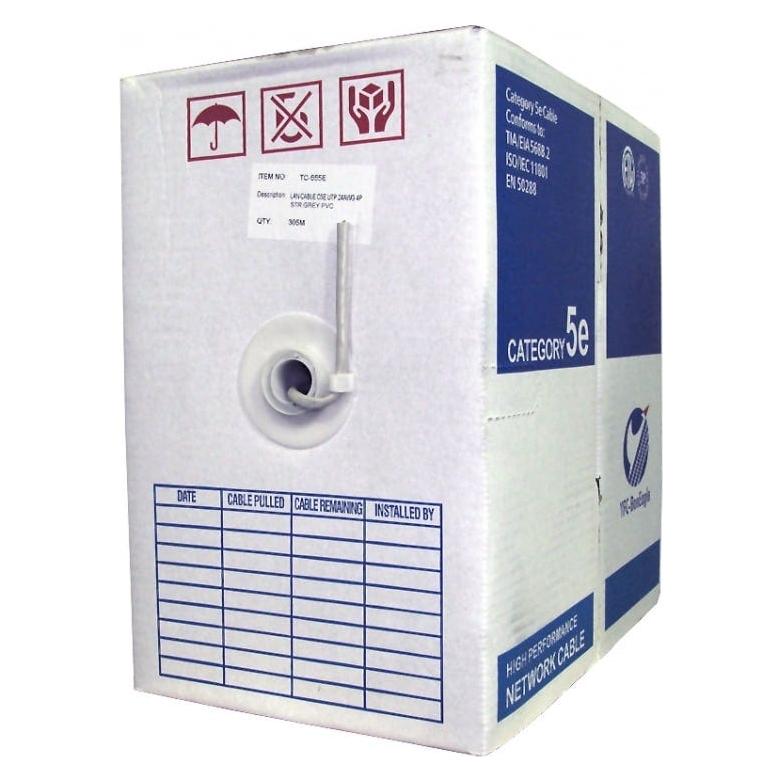 Cables Direct 305m Grey Cat5e UTP Reel (UTP, CAT5e, 305 m) (TC-555E)