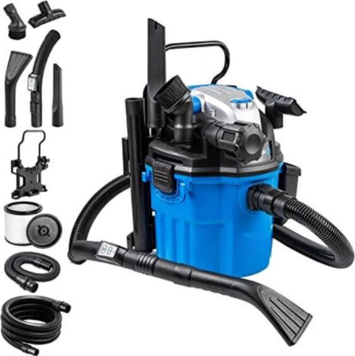 Multifunctionele Nat-Droog Allesreiniger Stofzuiger met Blaasfunctie - 1500W - Blauw