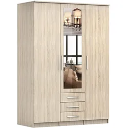 DREHTÜRENSCHRANK150/207/57/61CM Szantal 3D Sonoma/Sonoma