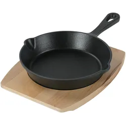 Freyersbacher Gusseisenpfanne 20 cm Handgeschmiedete Emaille Bratpfanne, Pfanne + Kochtopf