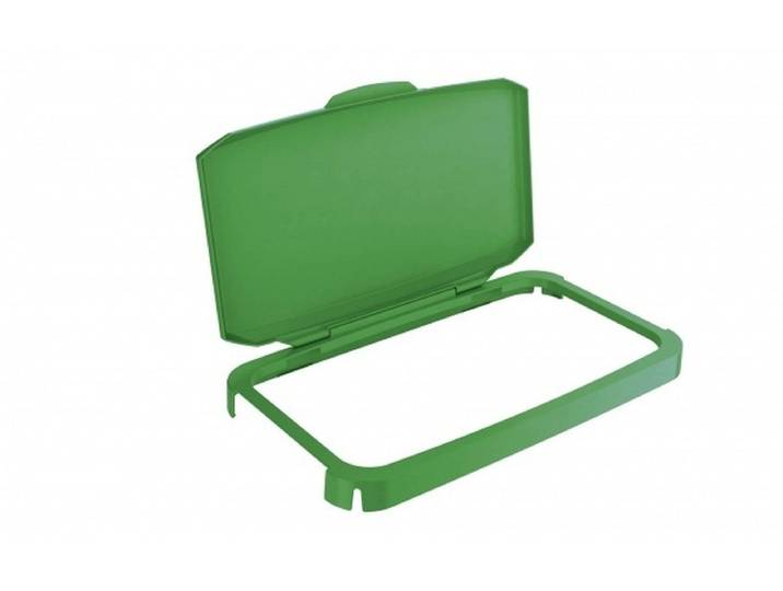 DURABLE Papierkorb Deckel Durabin Hinged Lid 60 grün (6 Stück)