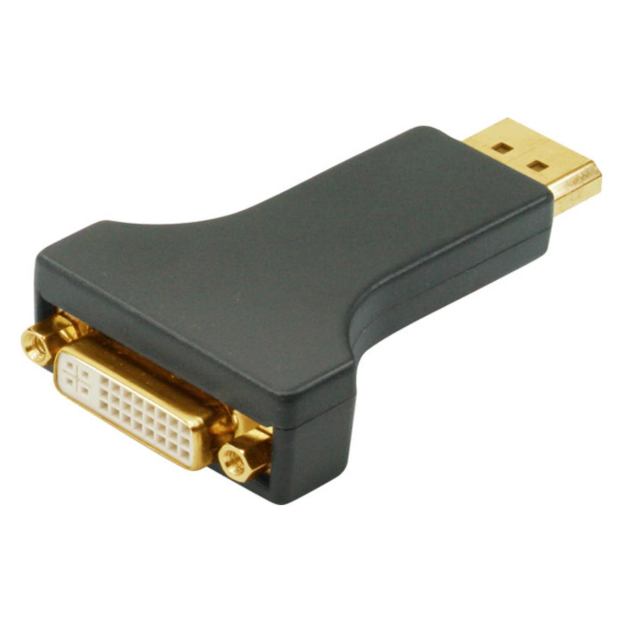 Adapter DisplayPort > DVI (ST-BU) vergoldet Black (DisplayPort, DVI) (77402)