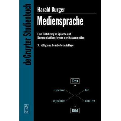 Mediensprache, Taschenbuch von Harald Burger, De Gruyter, 978-3-11-017353-6