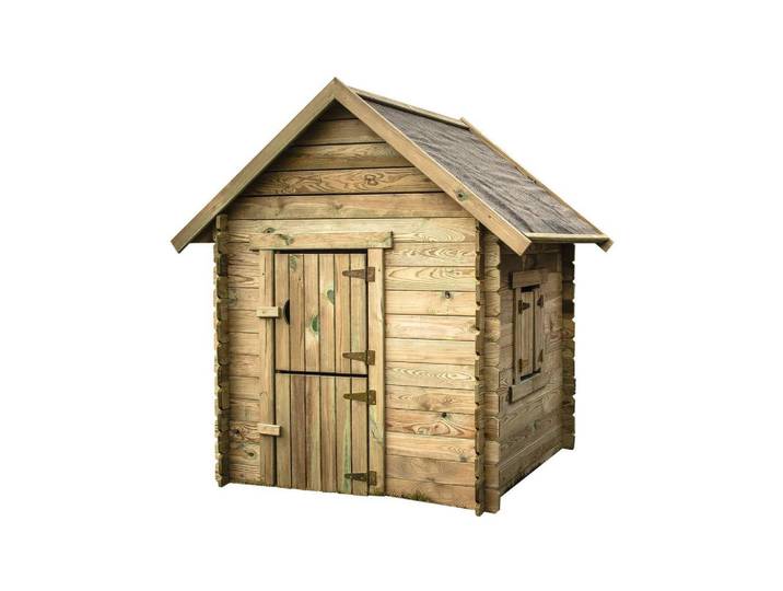 Habitat Garten Kinderspielhaus sophie Braun, Holz, 120x159x120 cm, Freizeit & Co, Gartenspielzeug, Spielhäuser