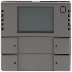 Busch-Jaeger 6128/28-866 Bedienelement 2/4-fach, mit RTR, Multifunktion/Farbkonzept, edelstahl 2CKA006134A0325 612828866