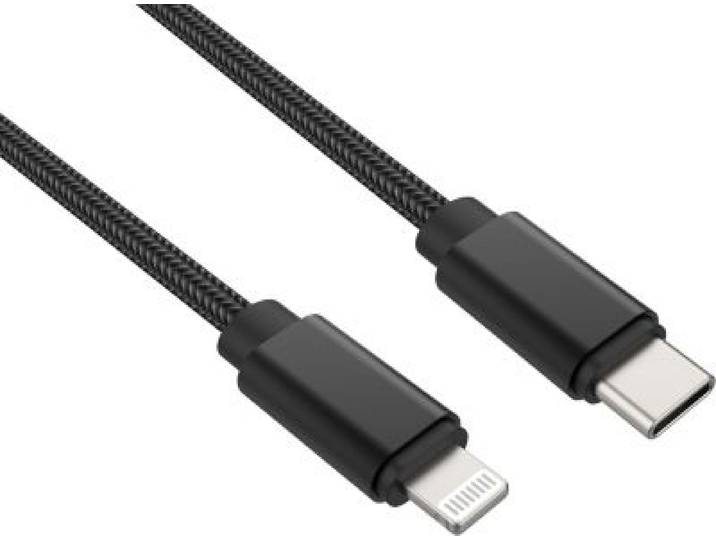 Adeqwat - Câble Lightning Vers Usb-C 2m Certifié Apple Noir