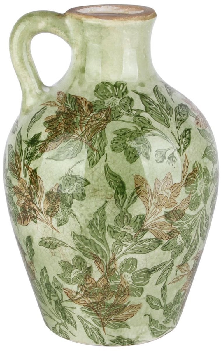 Keramische decoratieve kruik Greenery 14 x 14 x 22 cm