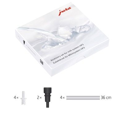 JURA 24117 Zubehörset für Milchsystem HP3 (Schwarz, Weiß)