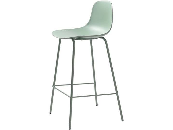 Barhocker 2er-Set Whit hellgrün Polypropylen H 93 cm - Barhocker 2er-Set