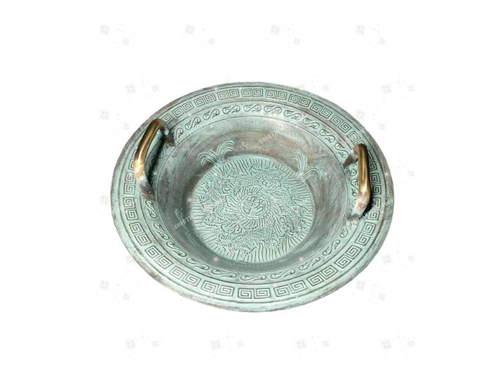 Vaisselle en bronze Antique, bassin en cuivre pour mariage, bassin de résonance, lavage de poisson, articles rituels Wo Shuo, bassin doré, lavage des mains