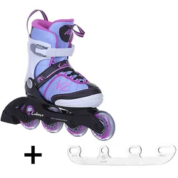 K2 CADENCE JR GIRLS Kinder Inline Skate inkl. SABRES 4 Schlittschuh Eiskufen - 35-40