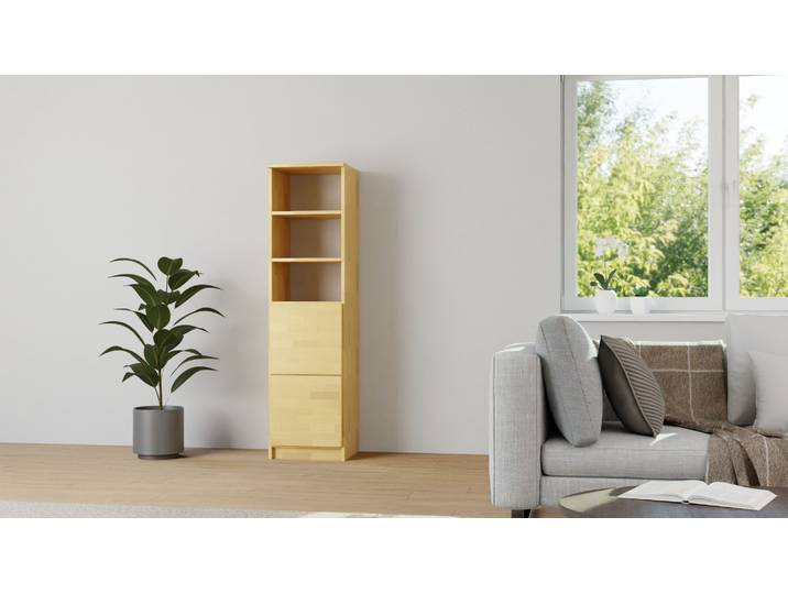 Schlichtes Highboard Buche Natur geölt