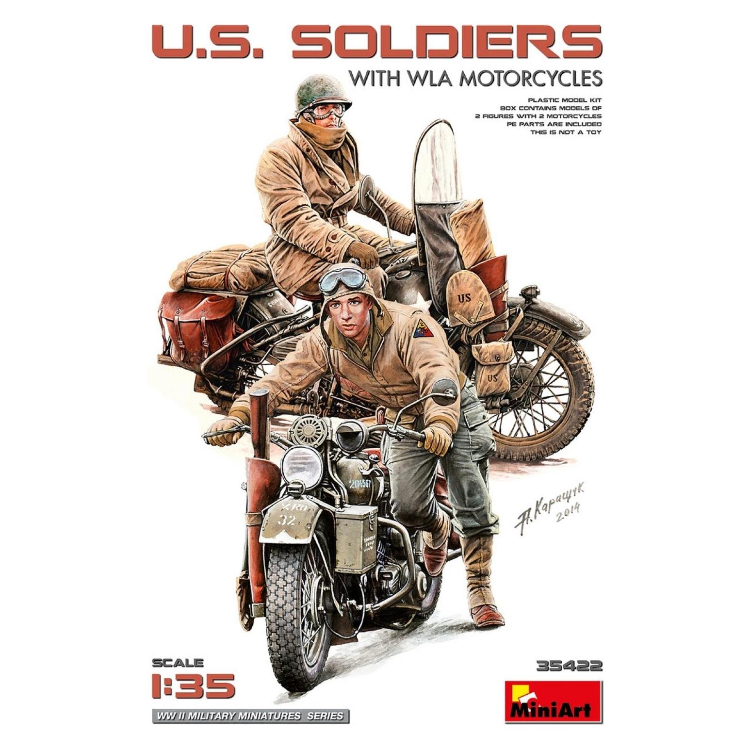 Other 1:35 U.S. Soldaten m. WLA Motorrädern (550035422)