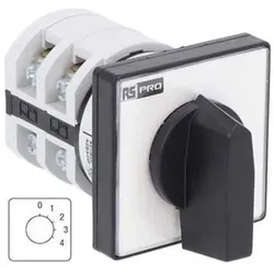 RS PRO Nockenschalter, 1-polig / 16A, 4 Schliesser, Schalter + Taster