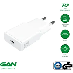 4smarts Netzladegerät PDPlug Slim 20W GaN 1C, weiß