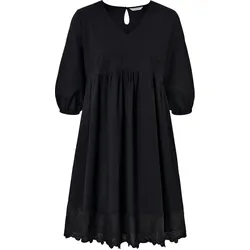 Tchibo - Webkleid mit Stickerei - Damen - Gr. 40 - schwarz