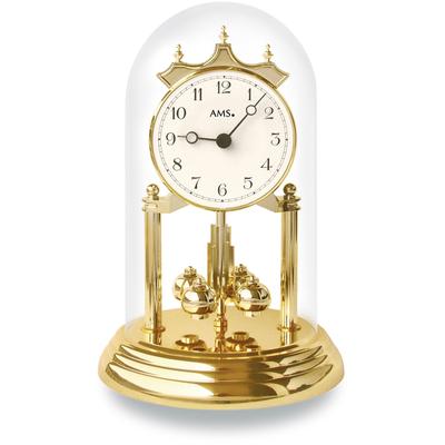 Jahresuhr AMS "1201", gold (goldfarben), Tischuhren, Made in Germany