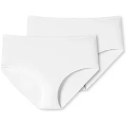 2 Schiesser Midi-Slips - Damen - Gr. 42 - weiß