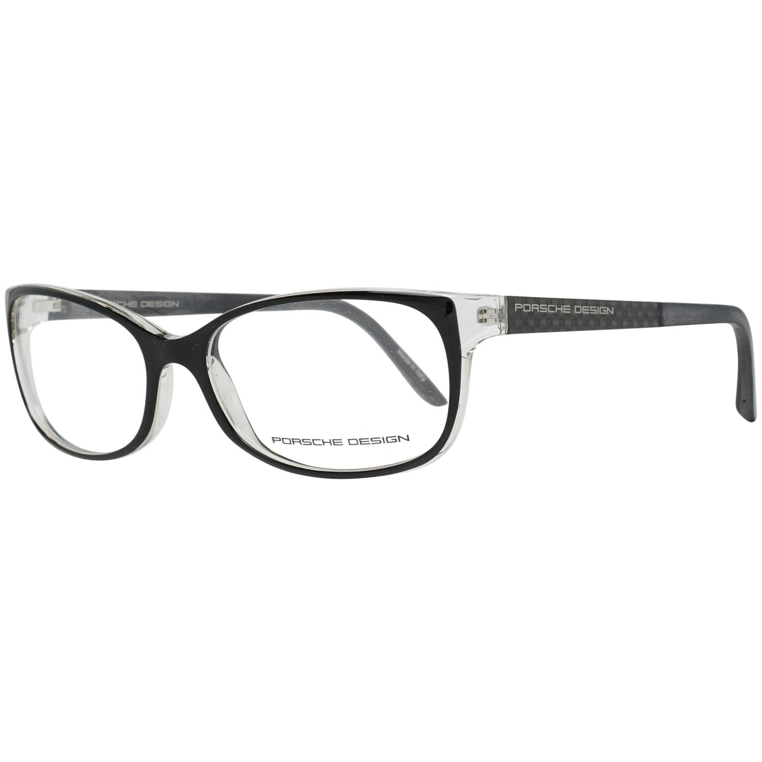 Porsche Design rechthoekig zwart op kristal damesglazen frames