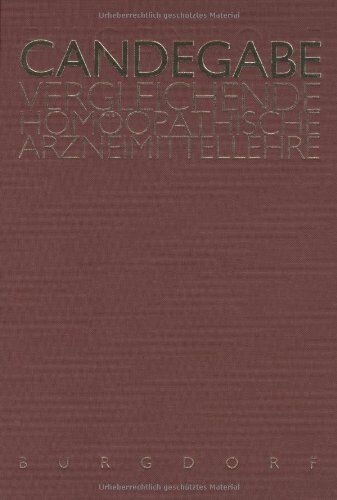 Candegabe, Eugenio F. - Vergleichende Arzneimittellehre - Preis vom 09.10.2026 07:28:09 h