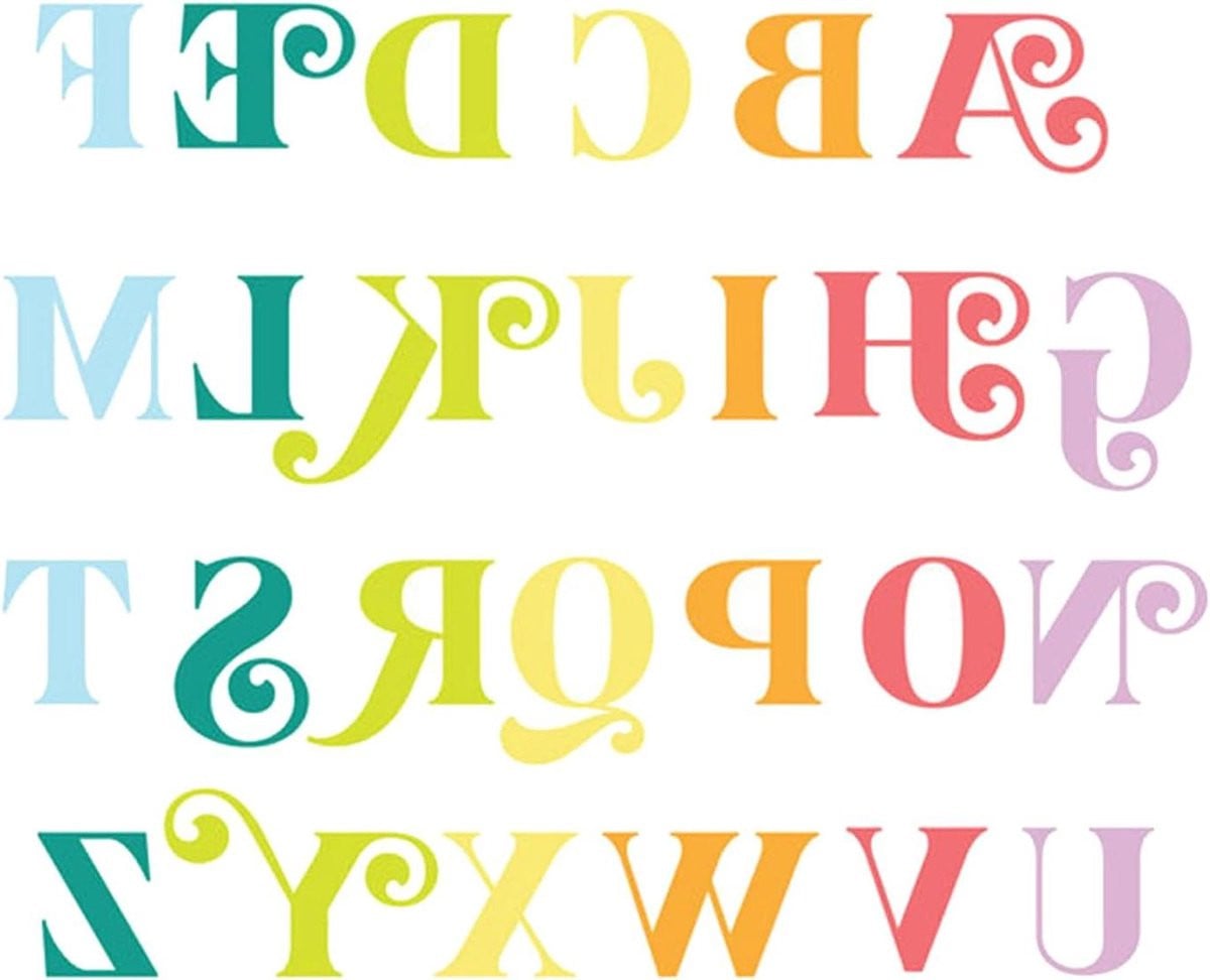 Letters Snijmallen Alfabet Stencils van Koolstofstaal Metaal - Zilver - Hoogte: 2,54 cm