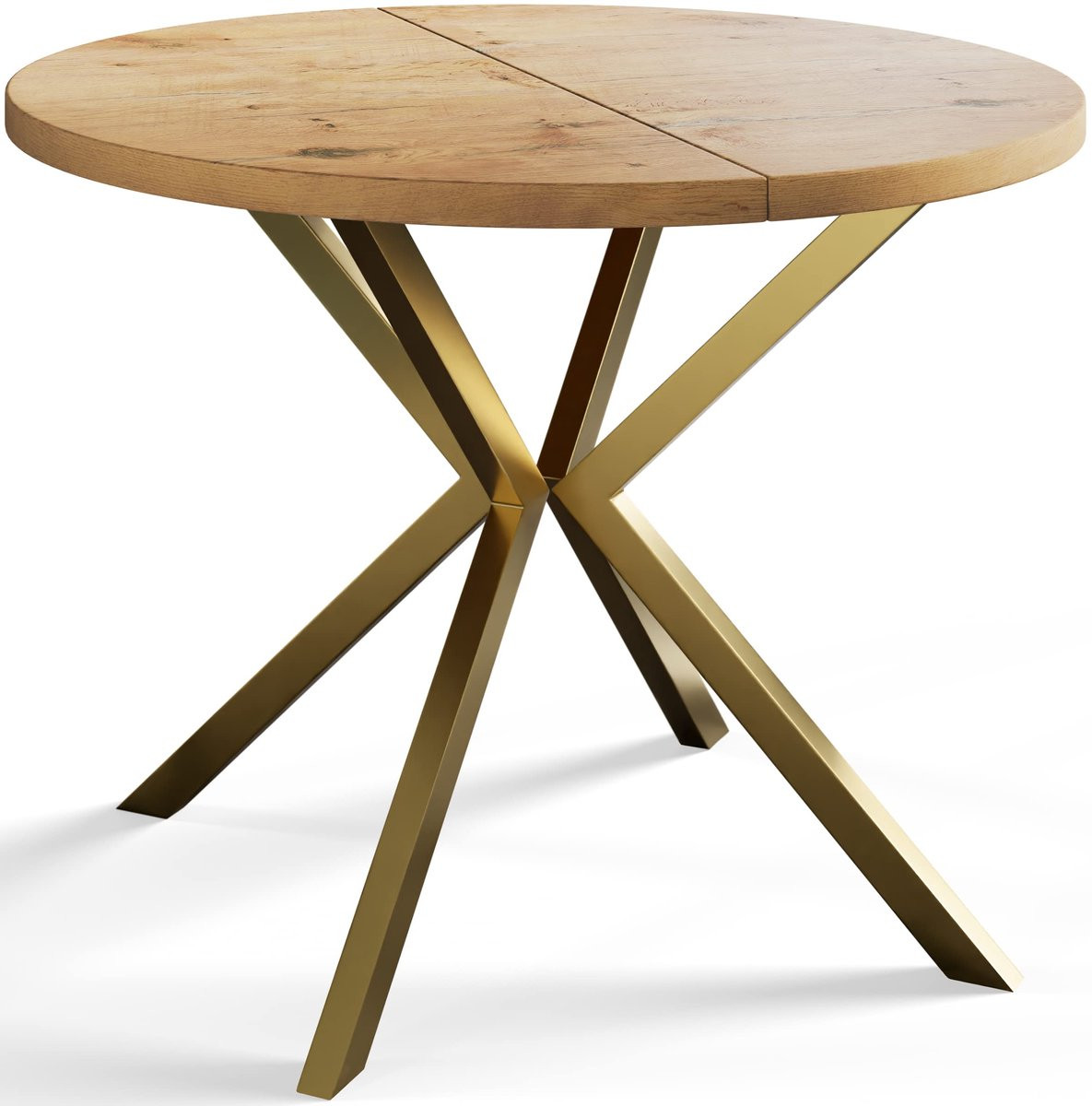 ALPİ Loft Liten Uittrekbare Eettafel - Lichtbruin