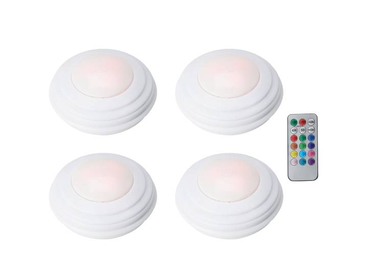 LED Lampen 4er Set mit Fernbedienung