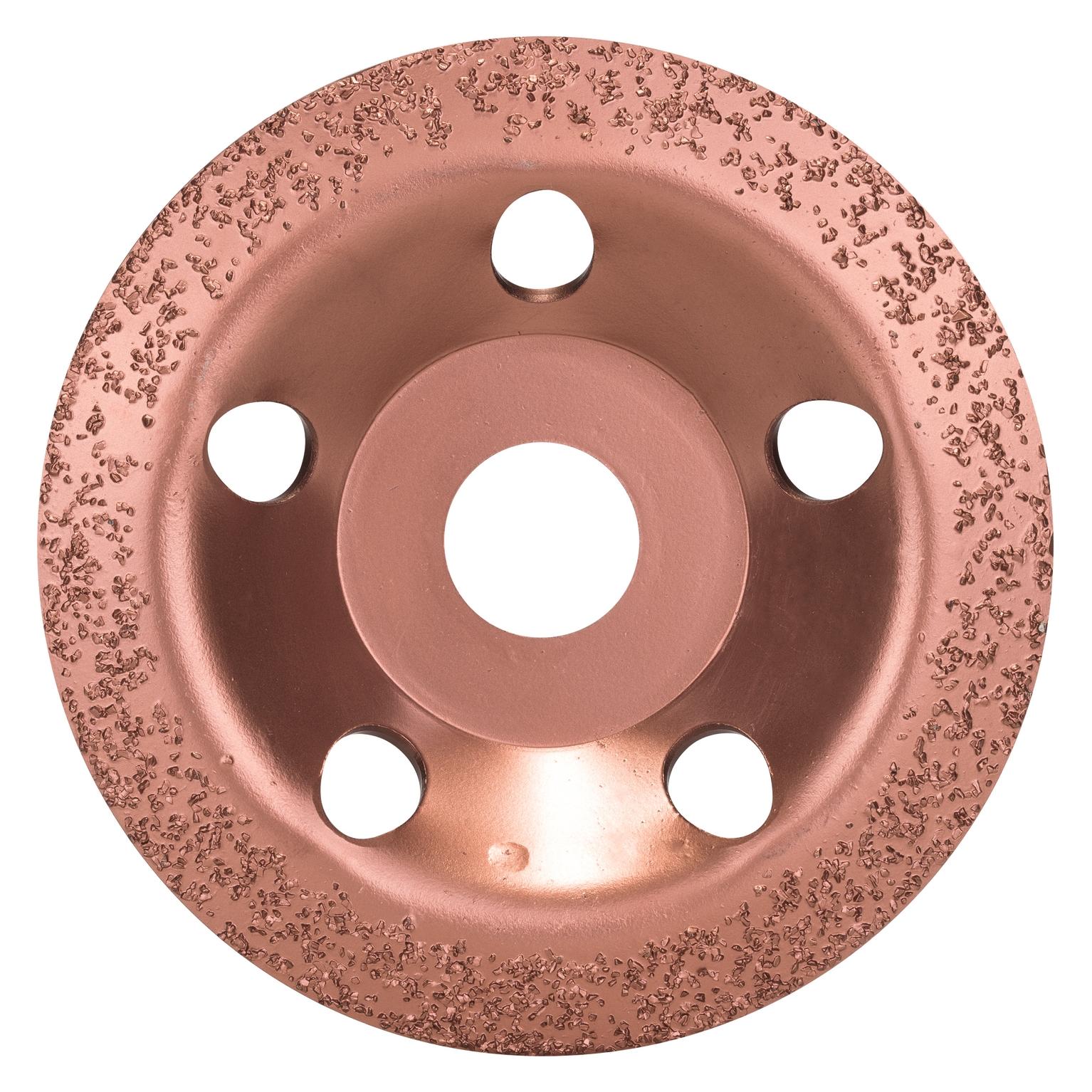 Bosch Professional Zubehör Carbide-Schleifköpfe, 115 mm, Feinheitsgrad fein, Scheibenform schräg (2608600180)