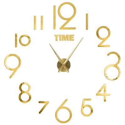 Uplift Treasures Modern 3D DIY Wall Clock Acrylic Mirror Decor 10 2d Diameter 40 50cm