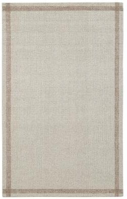 Terra by Obeetee Wander Distressed Border Bisque Rug