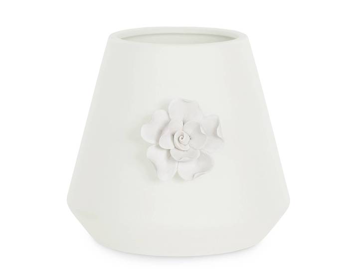 Pot de fleurs Usitano 13 x 12 x 13cm Blanc/Crème