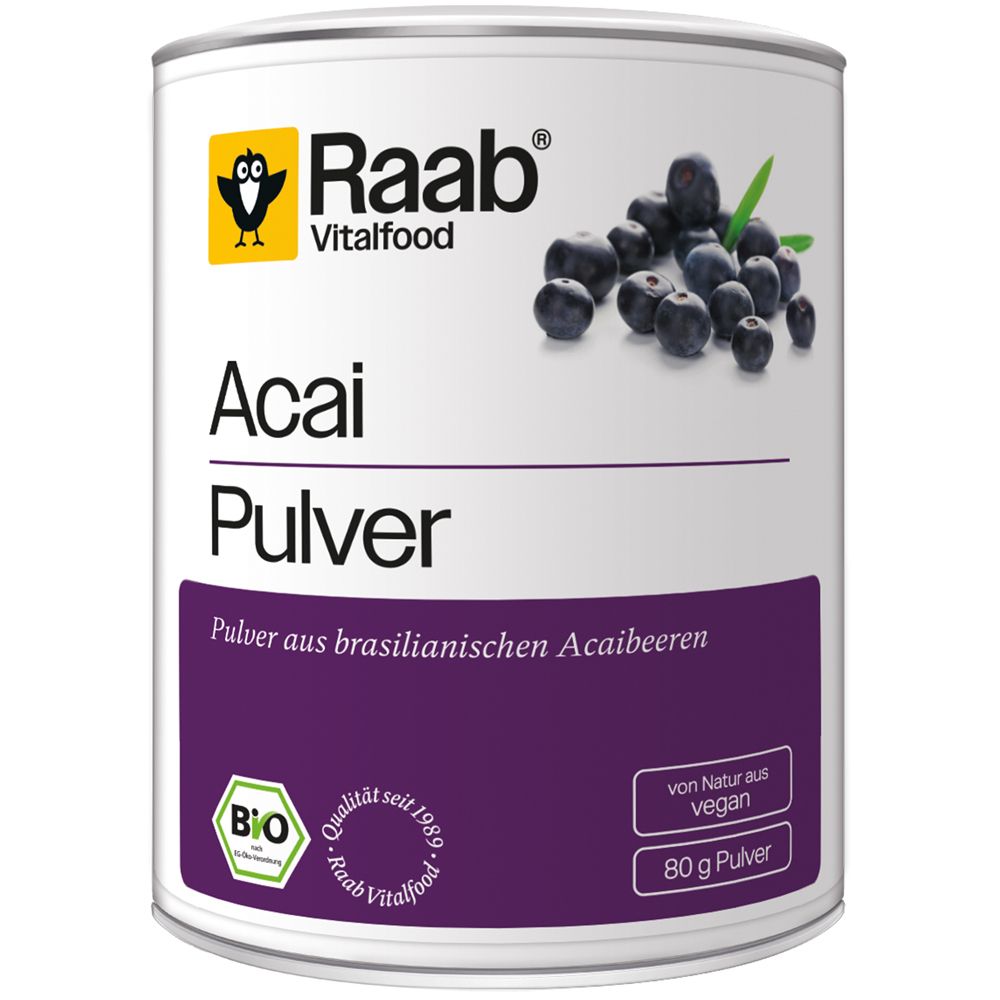 Raab Vitalfood Acai Pulver Bio 80 g